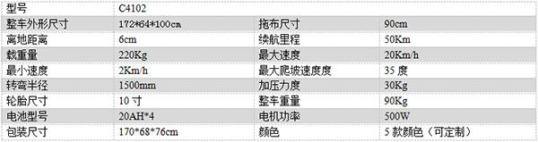 电动温泉尘推车C4102